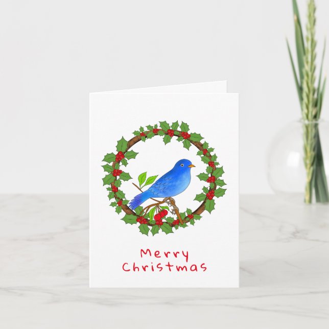 Carte Oiseau bleu (Devant)