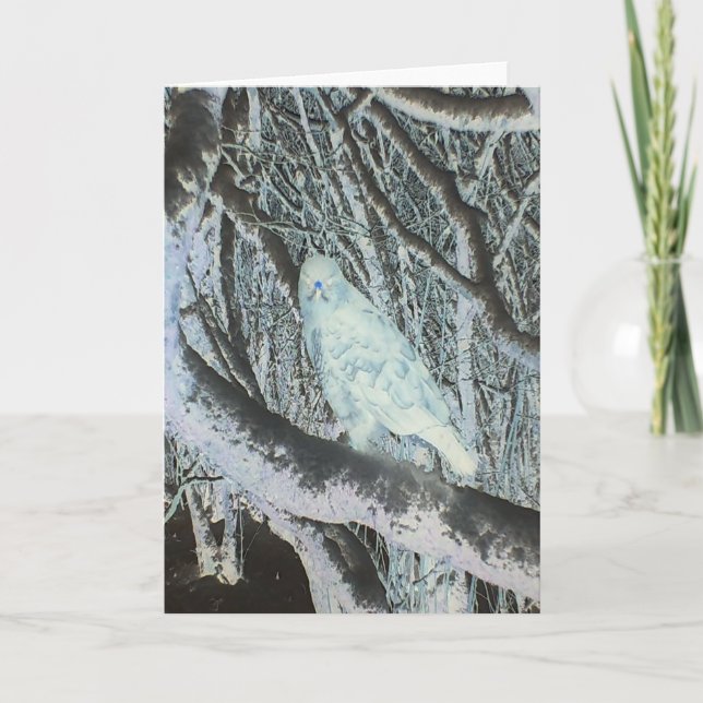 Carte Oiseau de proie charognard fantomatique Dramatique (Devant)