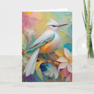 Carte Oiseau d'Imaginaire tourbé d'or