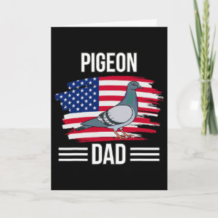 Carte Oiseau Drapeau américain 4 juillet Fête des pères