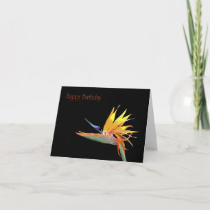 Carte Oiseau du Paradis Joyeux anniversaire