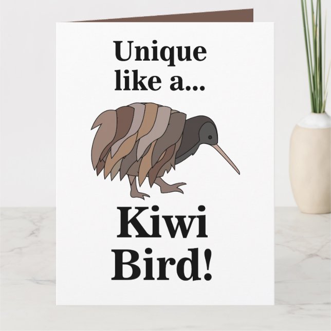 Carte Oiseau Kiwi (Devant)