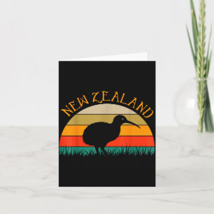 Carte Oiseau kiwi nz voyage néo-zélandais nouvelle-zélan