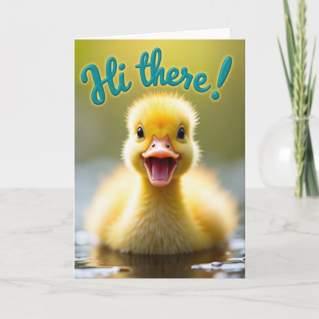 Carte Oiseau Minuscule Salut (Devant)
