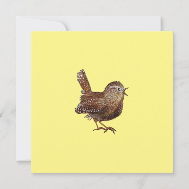 Carte Oiseau Wren (Troglodytes Troglodytes) (Devant)