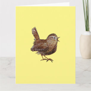Carte Oiseau Wren (Troglodytes Troglodytes) Anniversaire