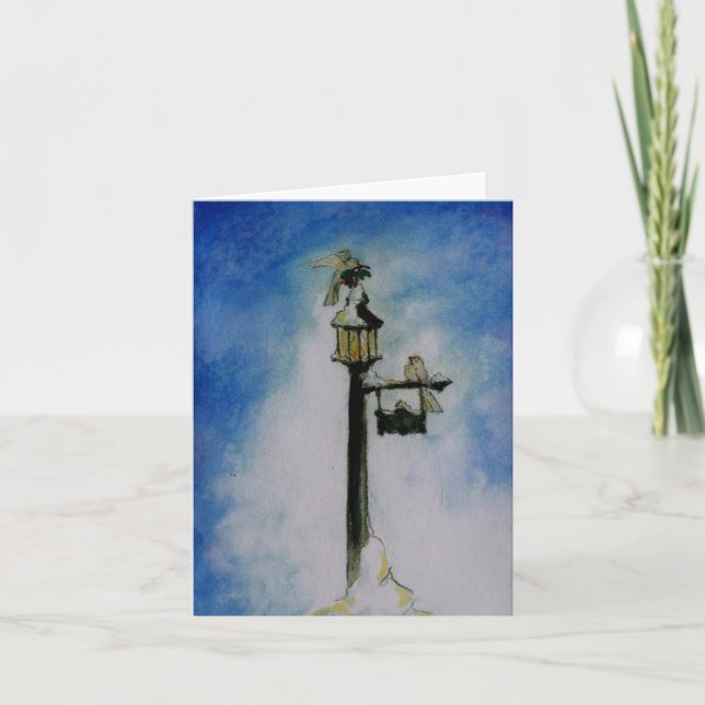 Carte Oiseaux de houx (Devant)