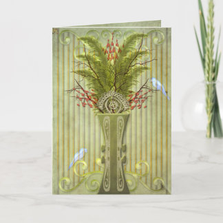 Carte Oiseaux de plumes (carte blanche)