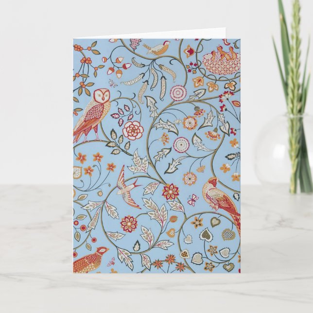 Carte Oiseaux et fleurs, William Morris (Devant)