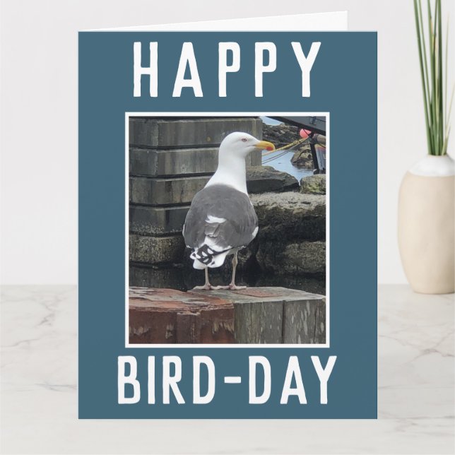 Carte Oiseaux ou amateurs d'oiseaux Anniversaire (Devant)