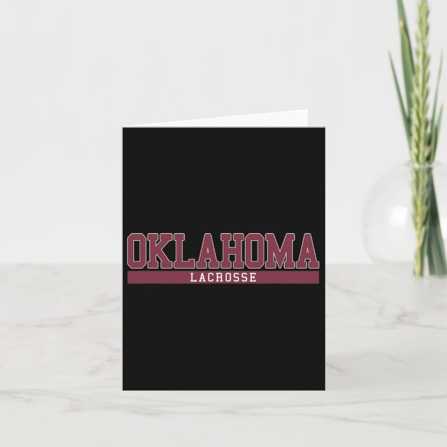 Carte Oklahoma Lacrosse (Devant)