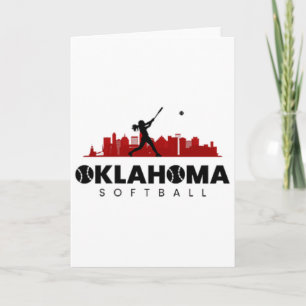 Carte Oklahoma Softll Vintage Minimaliste Rétro Softll L