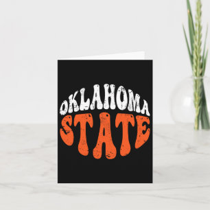 Carte Oklahoma State Tee.retro Design Vintage désorganis