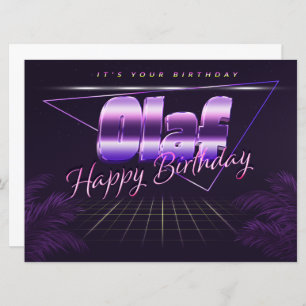 Carte Olaf Prénom Date de naissance