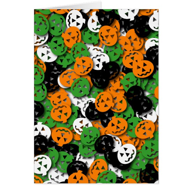 Carte o'Lantern de confettis de Jack (Devant)