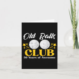 Carte Old Club Golf 50 ans fantastique 50e Anniversaire 