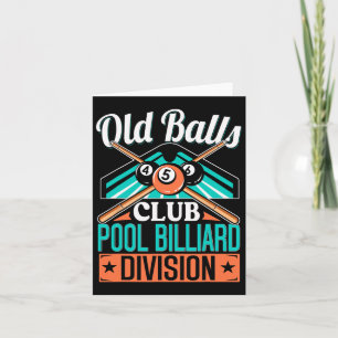 Carte Old Club Pool 8 Ll Billard Division For Men Cadeau