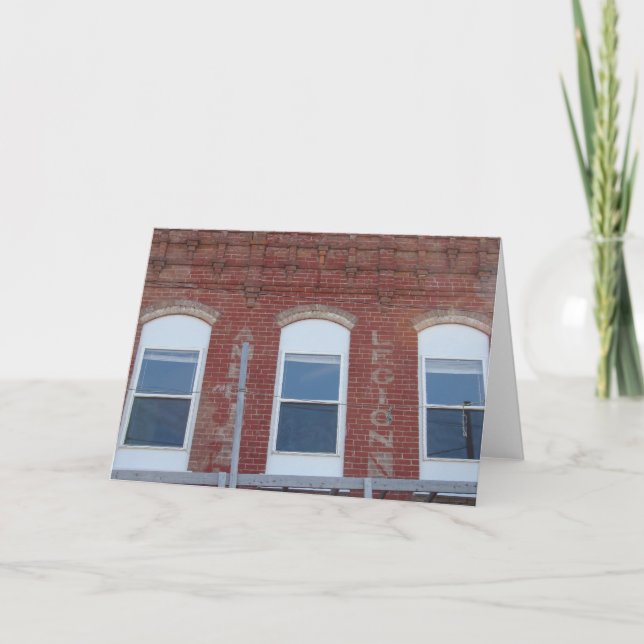 Carte Old Legion Building in Brighton, Iowa (Devant)