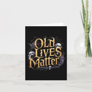 Carte Old Lives Retro Horror Clic Rock Style Art Design