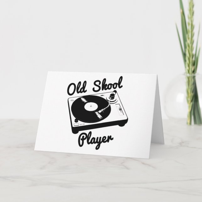 Carte Old Skool Player Vinyl Record Turntable DJ (Devant)