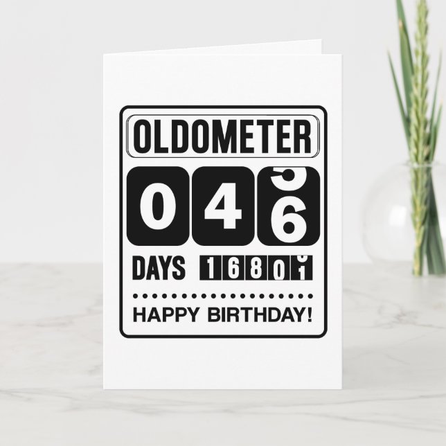 Carte Oldometer 46e anniversaire (Devant)