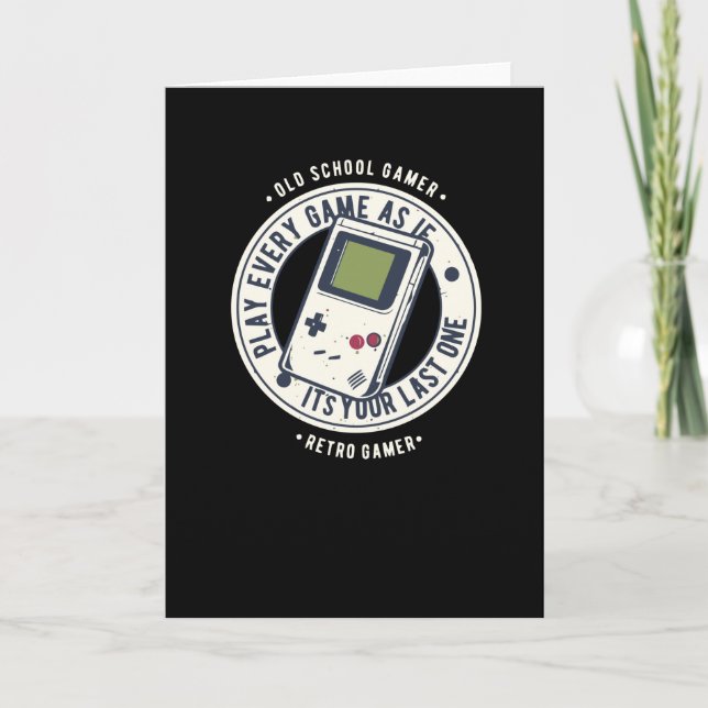 Carte OldSchool Gamer (Devant)