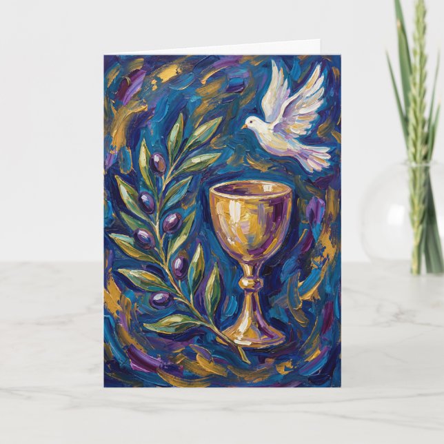 Carte Olive Branch of Peace Easter Card (Devant)