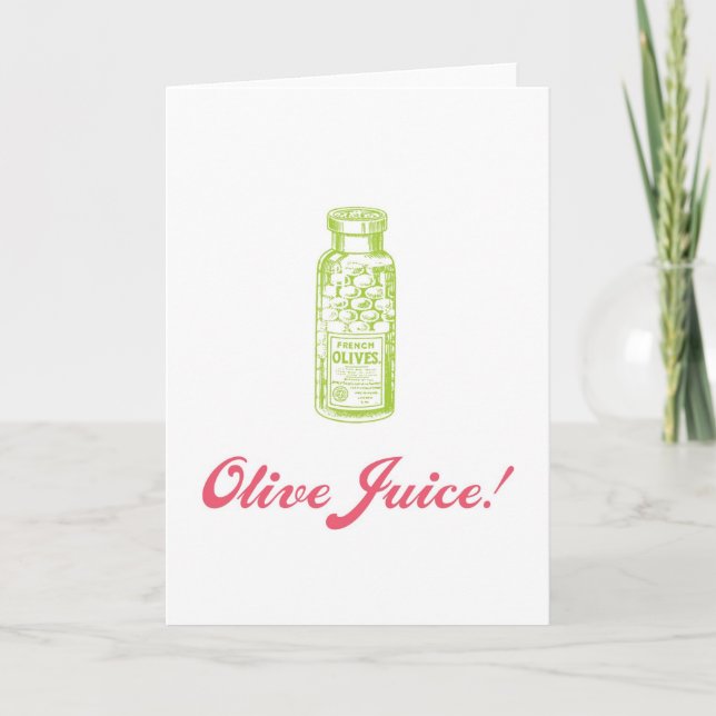 Carte olive de Saint-Valentin de jus (Devant)