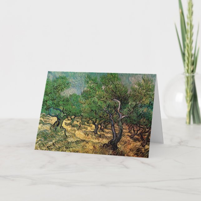 Carte Olive Grove par Vincent van Gogh (Devant)