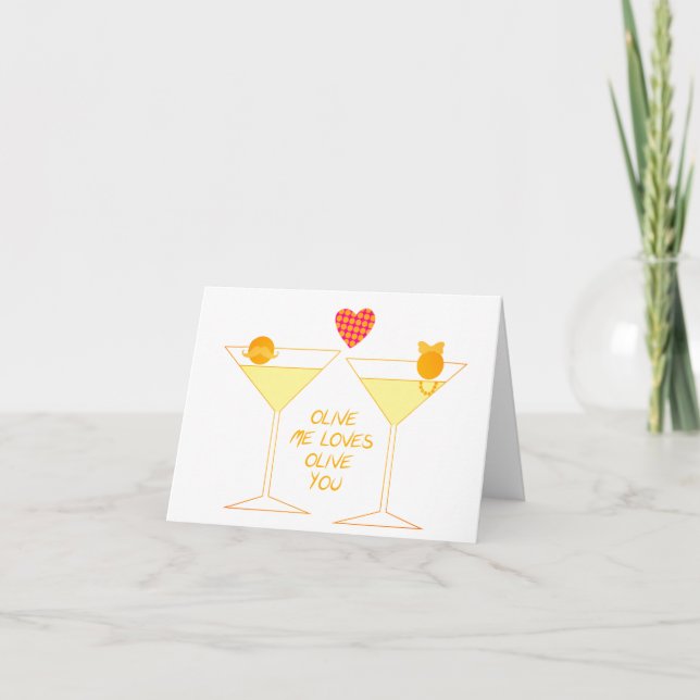 Carte Olive Me Aime Olive Toi (Devant)
