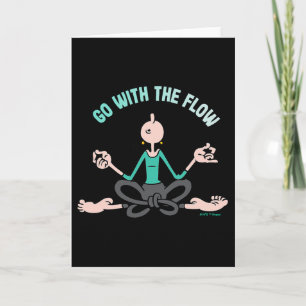 Carte Olive Oyl allez Avec Le Flux' Yoga Pour La Journée