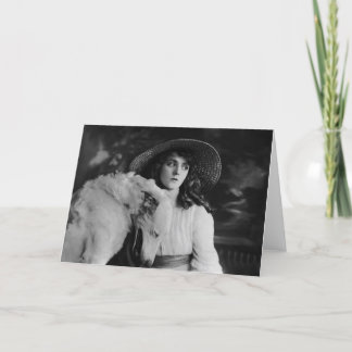 Carte Olive Thomas Avec Le Chien Rire.