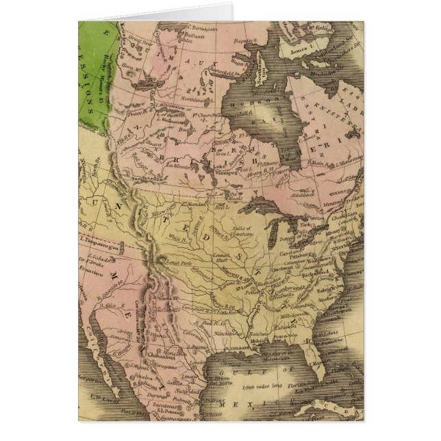 Carte Olney en Amérique du Nord (Devant)
