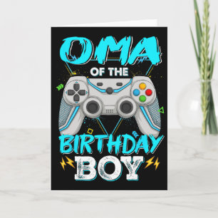 Carte Oma De L'Anniversaire Jeu Vidéo Correspondant Garç