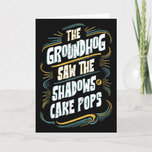 Carte Ombre de marmotte drôle Humour - Ombres de Cake Po