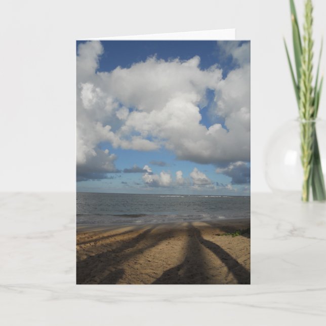 Carte Ombres sur la plage dans Oahu (Devant)