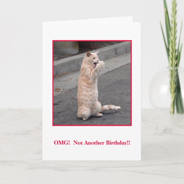 Carte OMG : Pas un autre anniversaire ! (Devant)