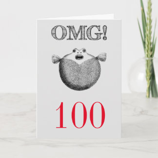 Carte OMG Silly and Funny 100e anniversaire