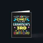 Carte Omg Son My Grandsons 3e Anniversaire Sweet 3 Ans O<br><div class="desc">Omg Son My Grandsons 3e Anniversaire Sweet 3 Anniversaire Premium</div>