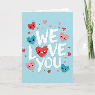 Carte On Amour Cieux Bleus
