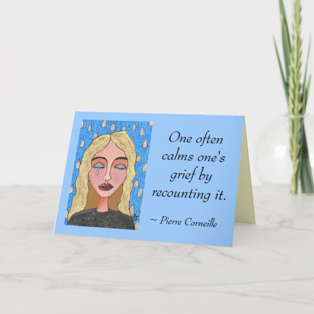 Carte On calme souvent le chagrin en le racontant. - ca (Devant)