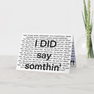 Carte On l'appelle un menteur...