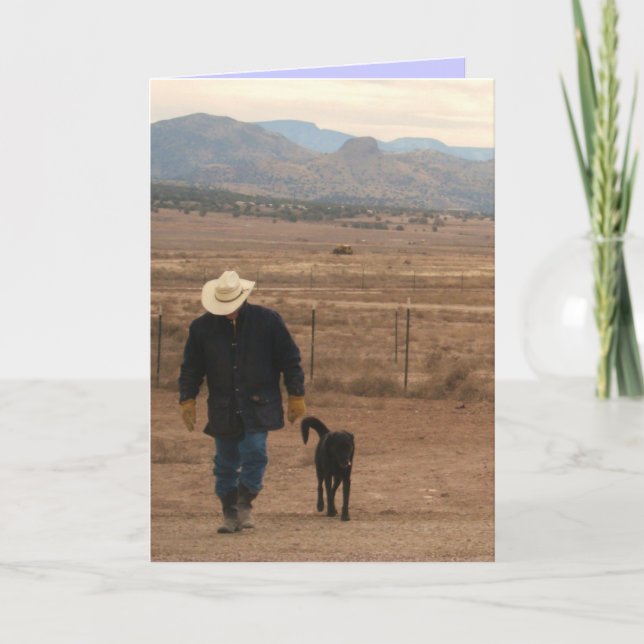 Carte On My Mind Support -  Western Ranch Dog Lover (Devant)