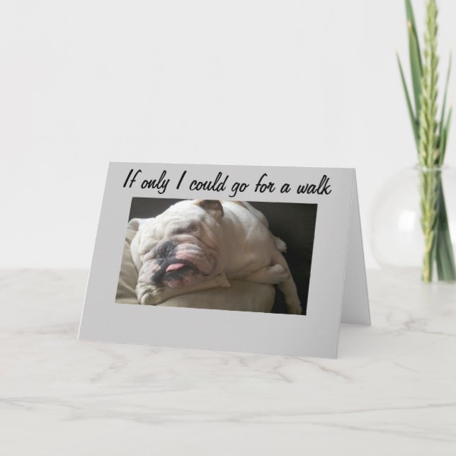 CARTE ON NE PEUT PAS ALLER TROP MAL À LA MARCHE (Devant)