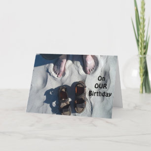 CARTE "ON OUR" BIRTHDAY=RELAX AND "ENJOY!" BEACH STYLE