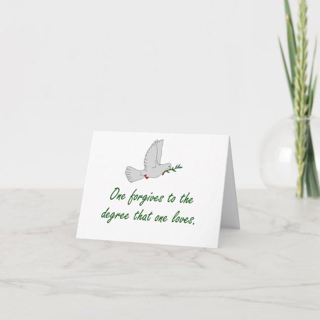 Carte On Pardonne Au Degré - Citations De Pardon (Devant)