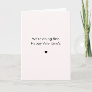 Carte On S'en Sort Bien - Joyeuse Saint-Valentin 