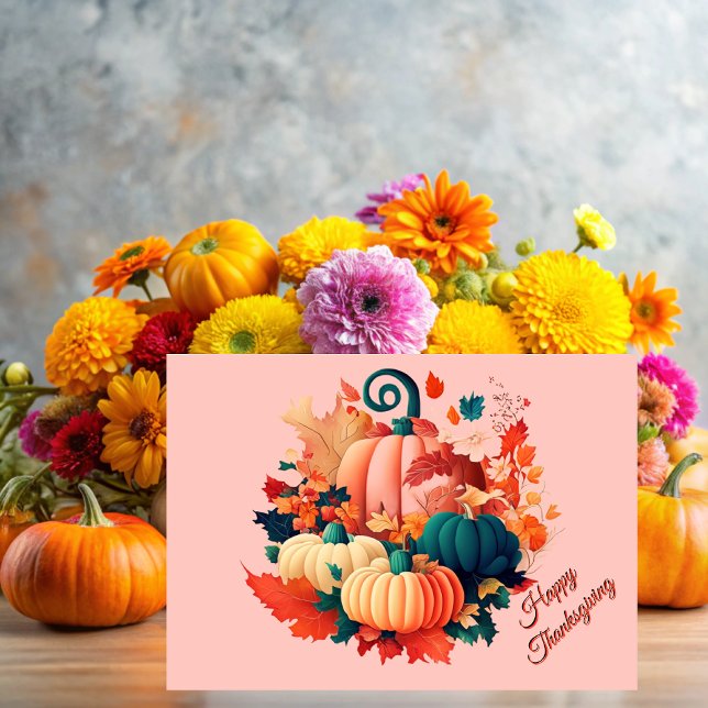Carte On Thanksgiving we give thanks (Créateur téléchargé)