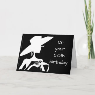 Carte ON YOUR **50th** BIRTHDAY YOU LOOK FABULOUS Card