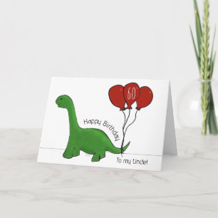 Carte Oncle de Dinosaur 60e anniversaire